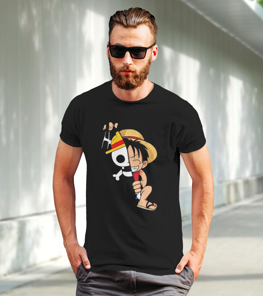 Funny Monkey D Luffy One Piece Anime Character T-Shirt