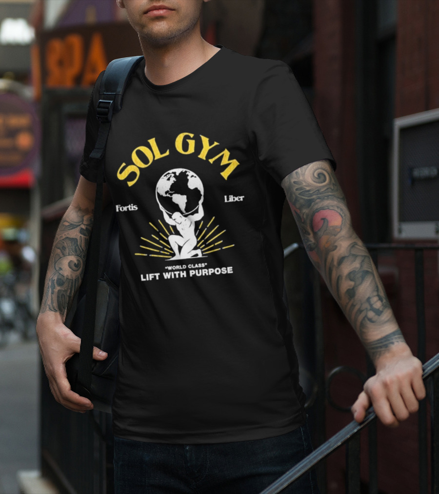 Glyph Sol Gym Fortis Liber World Class Lift With Purpose T-Shirt