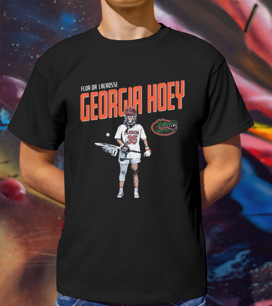 Georgia Hoey Florida Gators Lacrosse NCAA Division I Cartoon 2025 T-Shirt