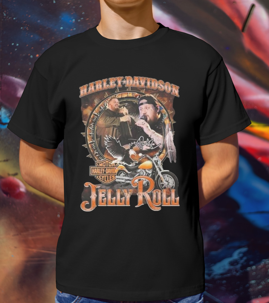 Harley-Davidson Jelly Roll Signature News 2025 T-Shirt