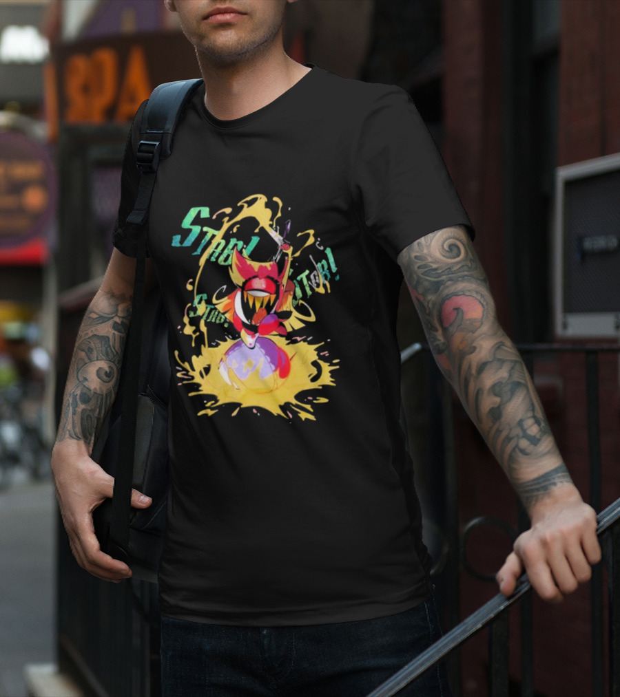Hazbin Hotel Niffty Gold Glitter T-Shirt