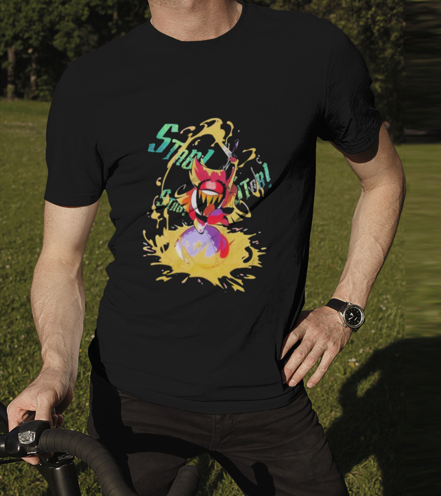 Hazbin Hotel Niffty Gold Glitter T-Shirt
