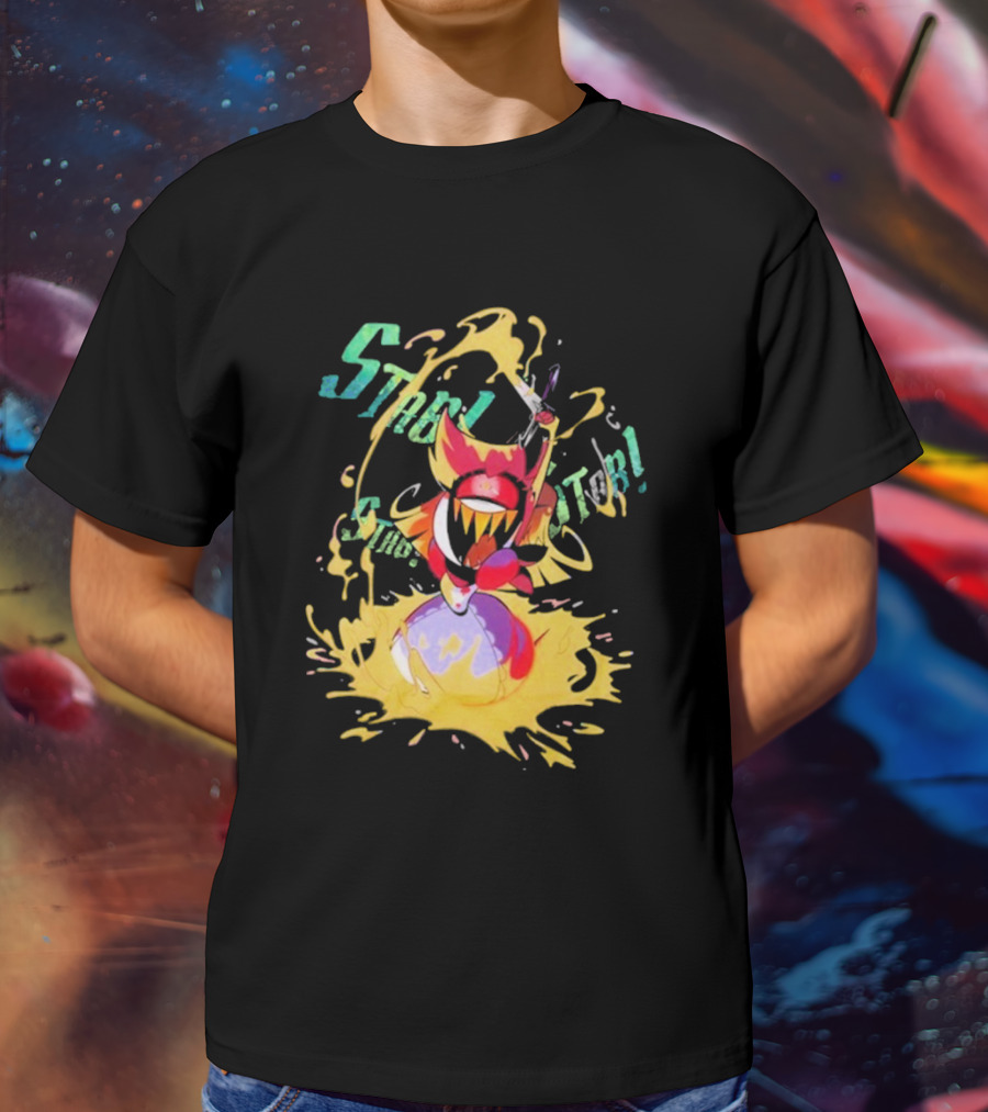 Hazbin Hotel Niffty Gold Glitter T-Shirt