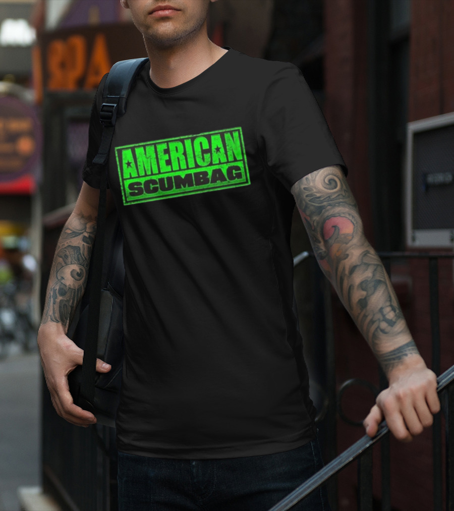 Hazheart American Scumbag Logo T-Shirt