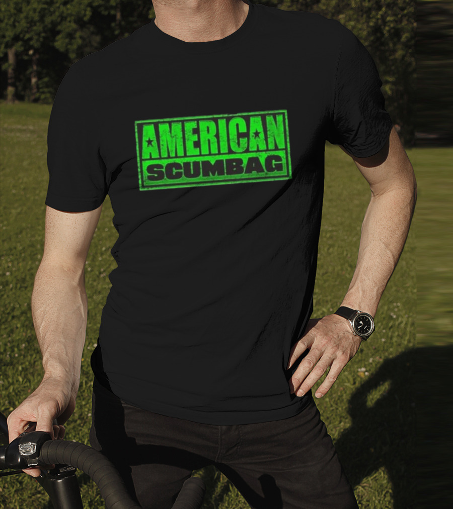 Hazheart American Scumbag Logo T-Shirt