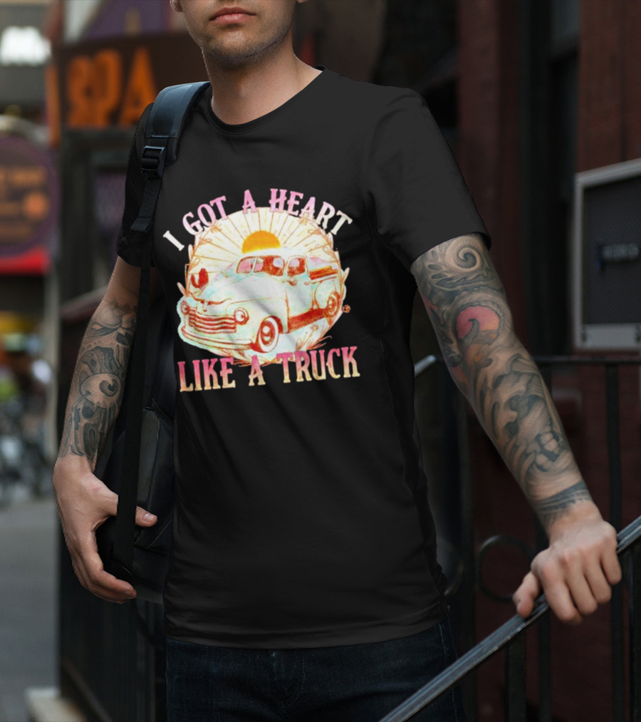 Heart Like A Truck Western Boho Sunset Desert T-Shirt