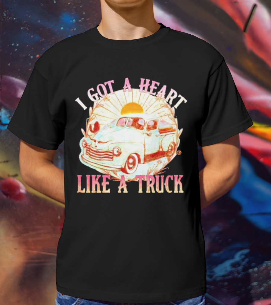 Heart Like A Truck Western Boho Sunset Desert T-Shirt