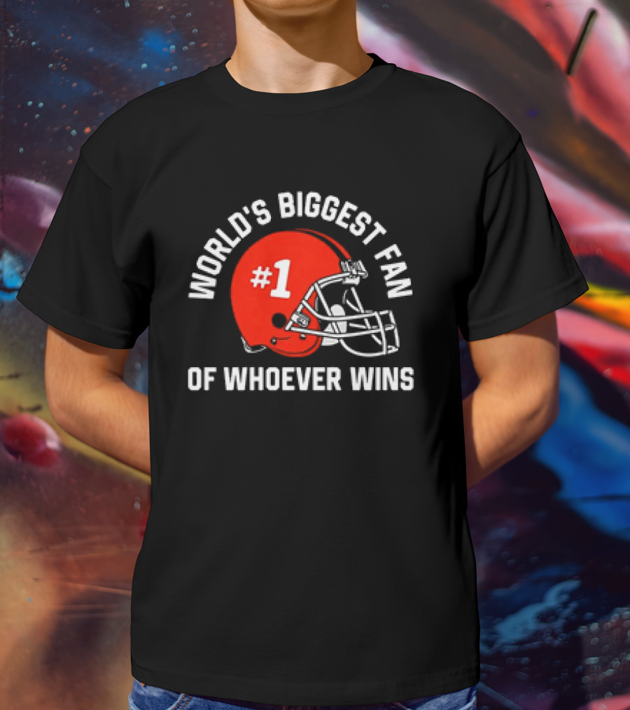 Helmet World’s Biggest Fan Of Whoever Wins T-Shirt