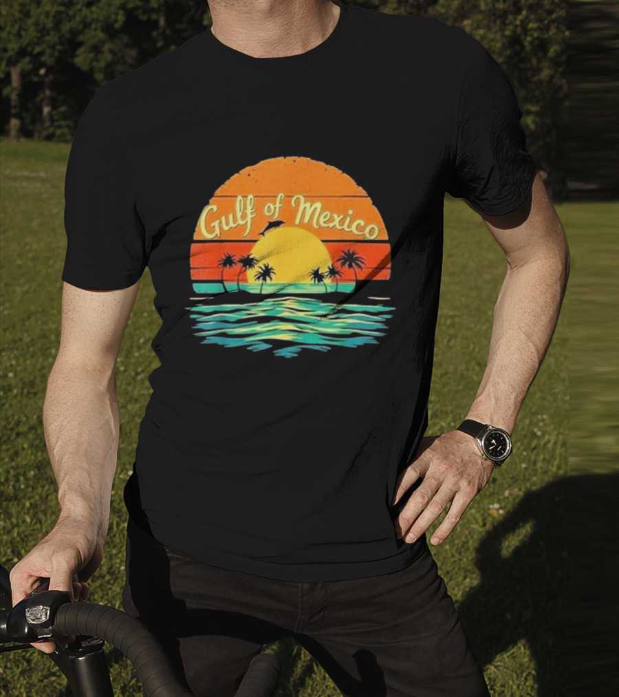 Gulf Of Mexico Beach Palms Summer Vacation T-Shirt