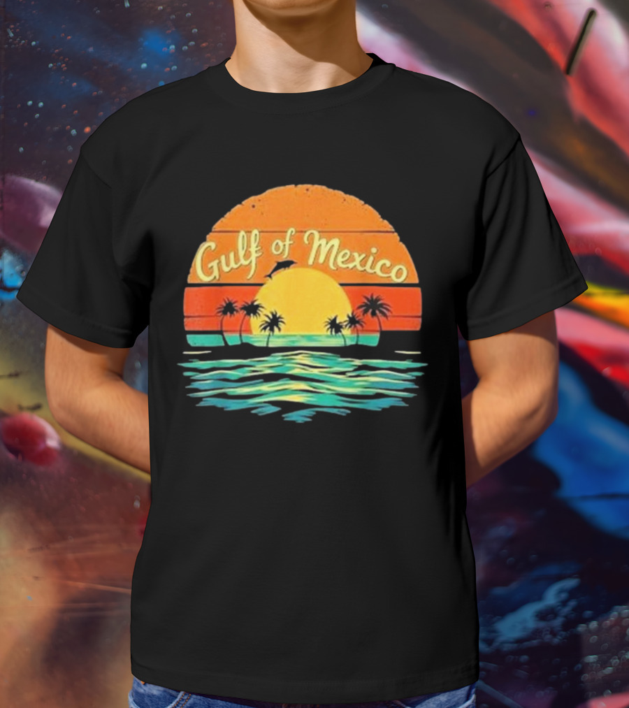 Gulf Of Mexico Beach Palms Summer Vacation T-Shirt