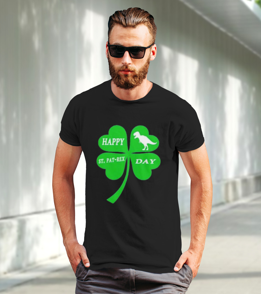 Happy St Pat-rex Day Shamrock T-Shirt