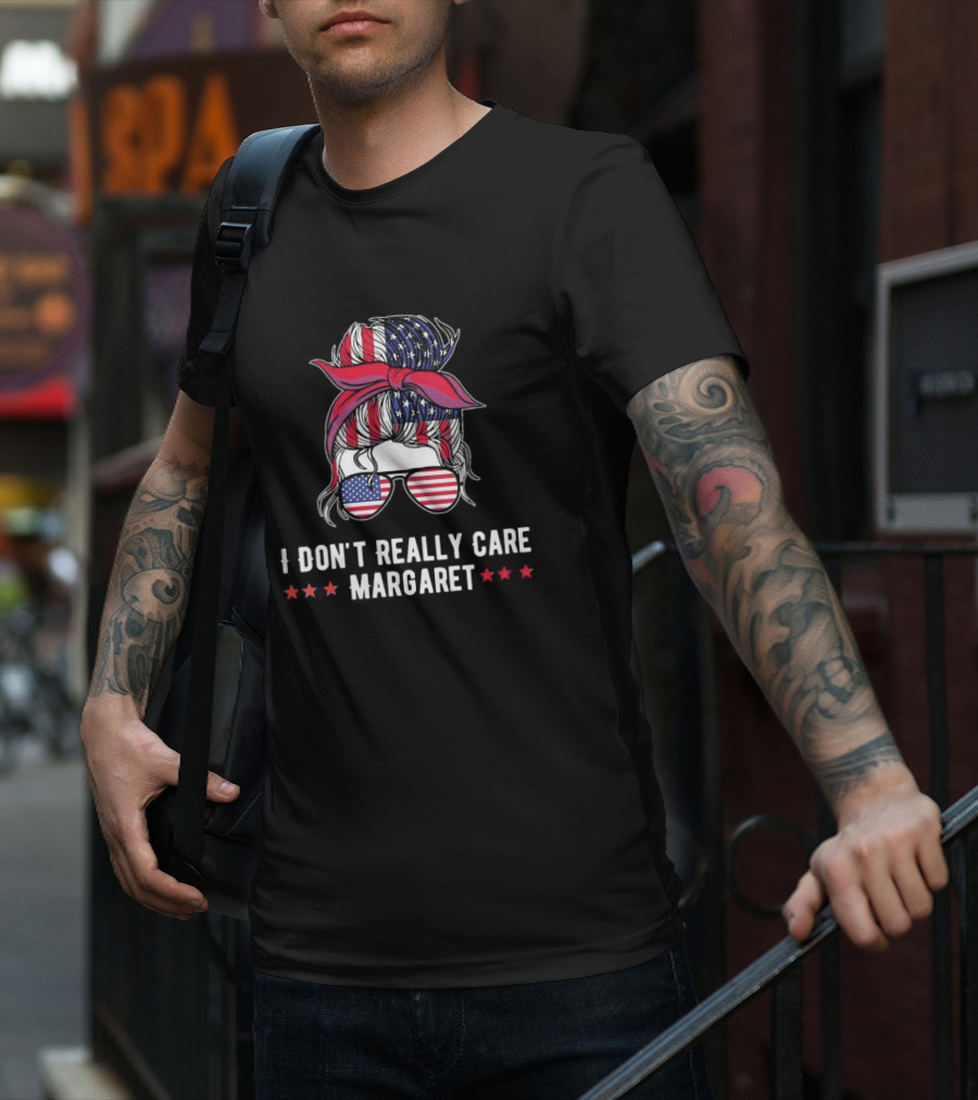I Don’t Really Care Margaret American Flag Jd Vance T-Shirt