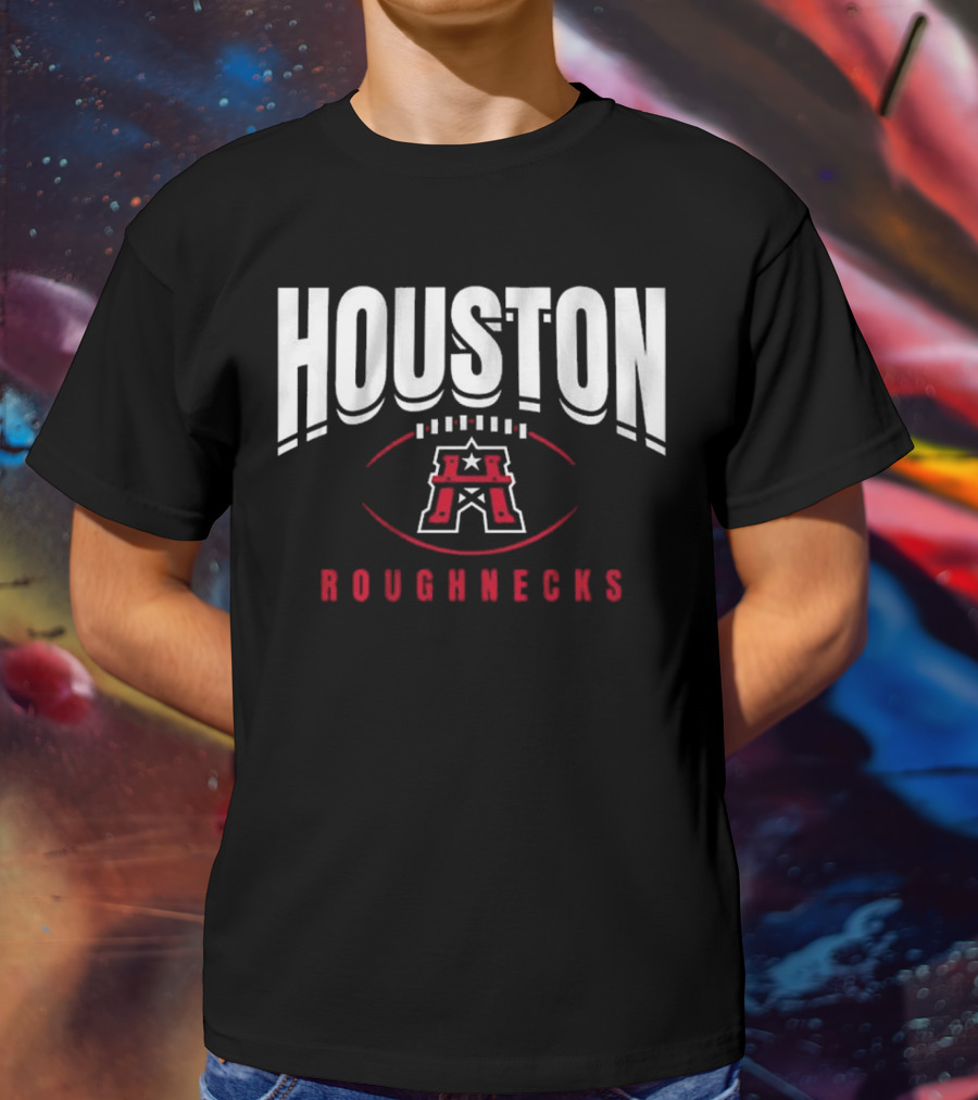 Houston Roughnecks Football Outline T-Shirt