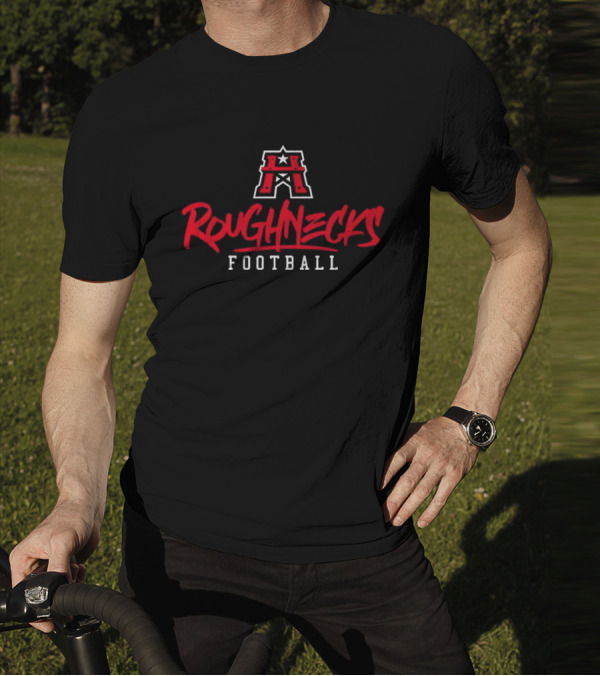 Houston Roughnecks Stylized Text T-Shirt