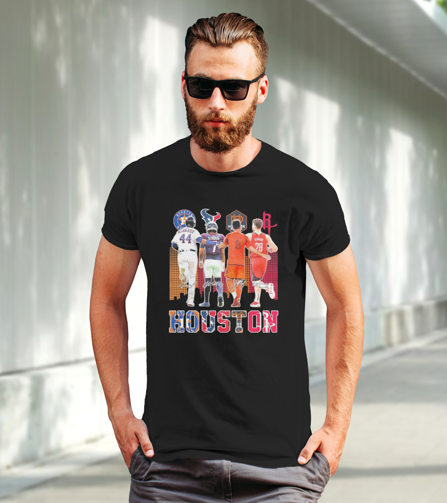Houston Skyline Sport Team Players 2025 T-Shirt