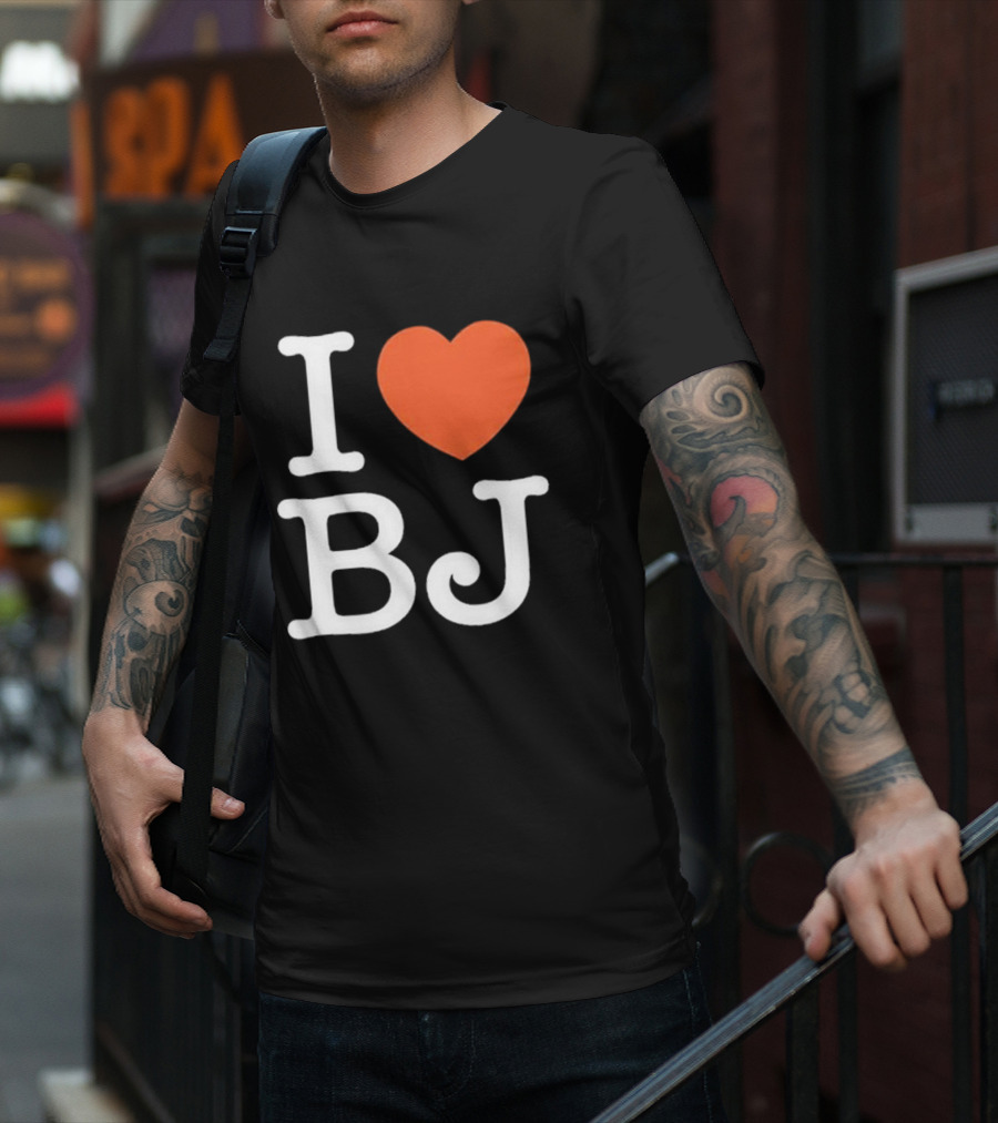 I Love Bj Ben Johnson T-Shirt
