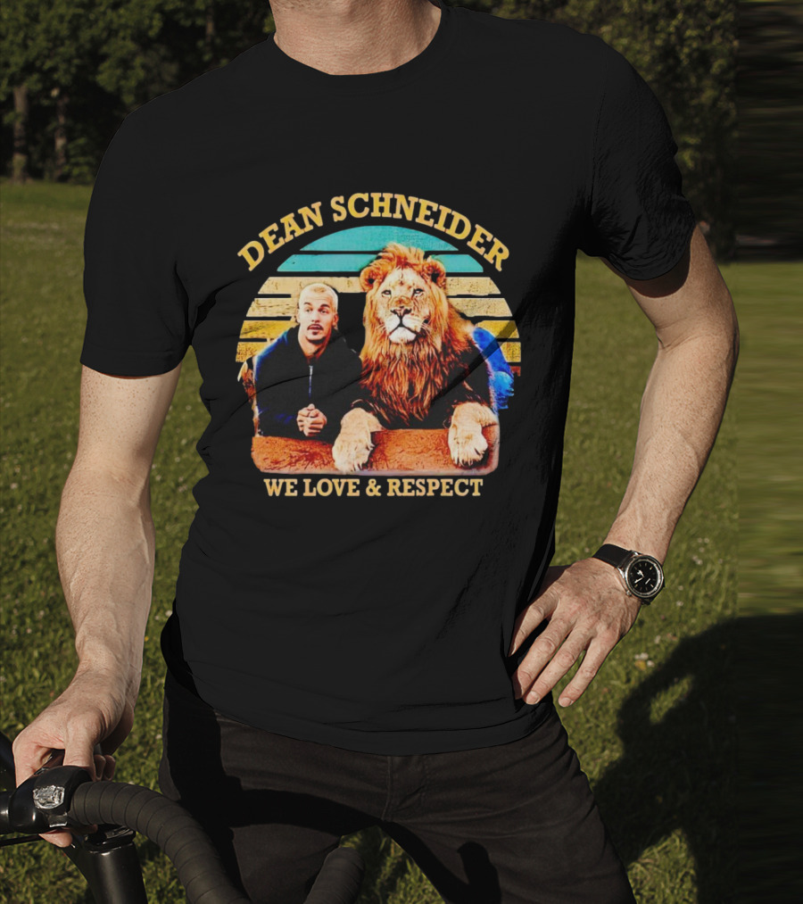 Dean Schneider We Love And Respect Lion T-Shirt