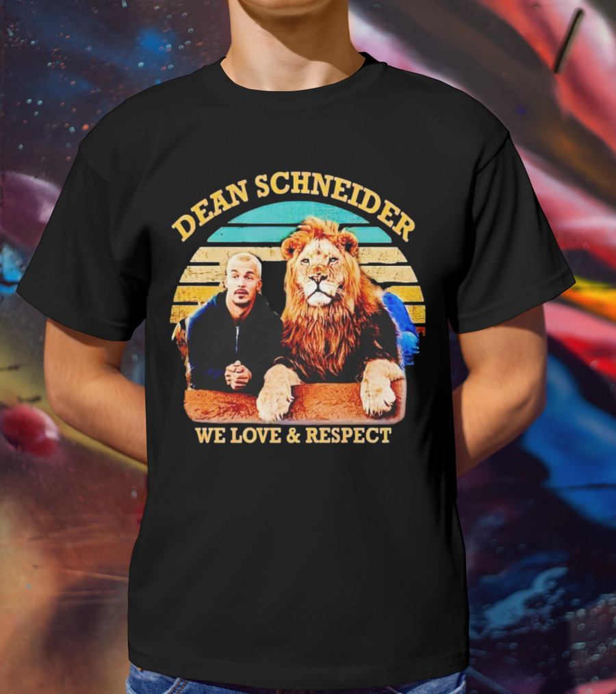 Dean Schneider We Love And Respect Lion T-Shirt
