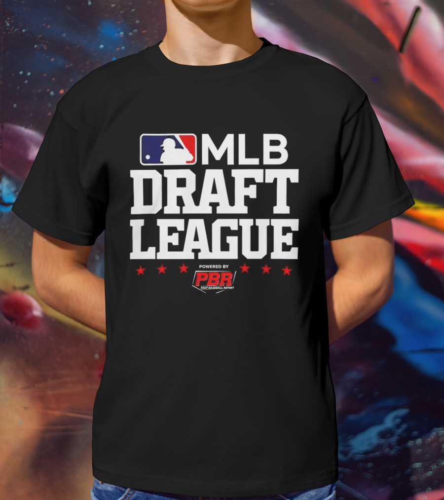 MLB Draft League Powered By Prep Baseball Report PBR T-Shirt