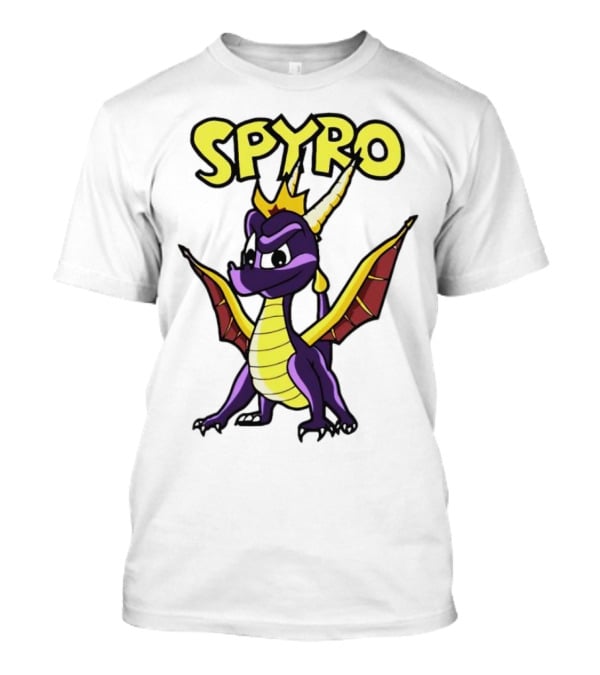 SPYRO The Dragon Hero With Crown And Wings T-Shirt