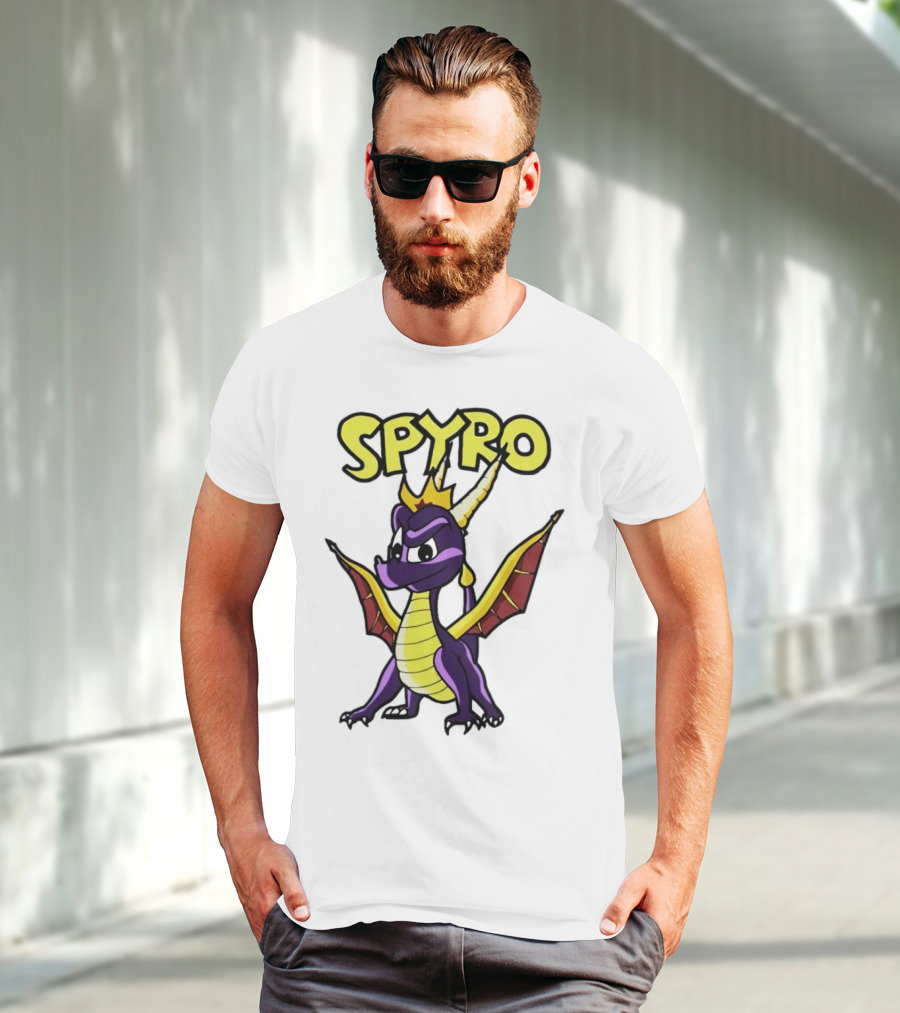 SPYRO The Dragon Hero With Crown And Wings T-Shirt