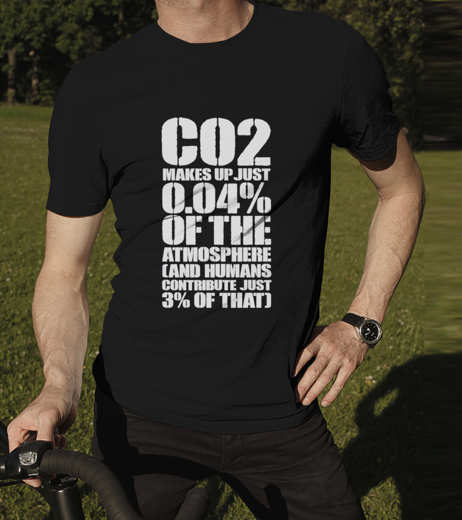 CO2 Makes Up Just 0.04% Of The Atmosphere And Humans Contribute Just 3% Of That T-Shirt