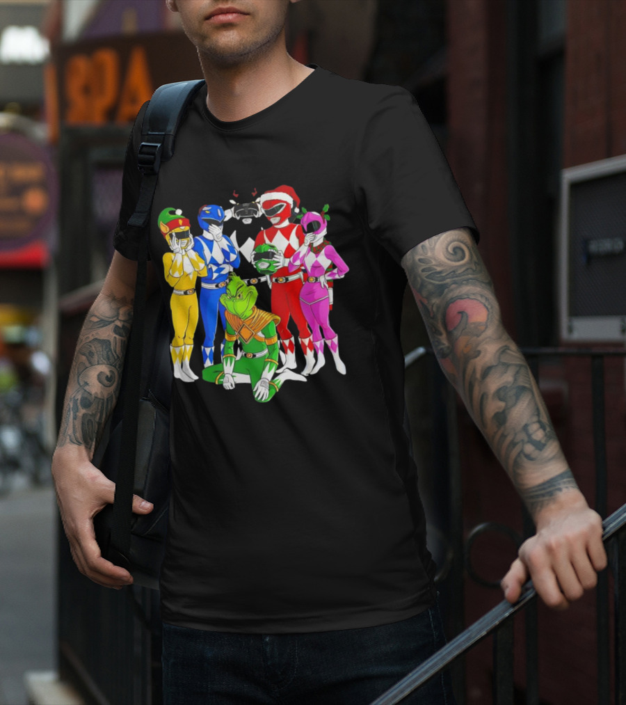 Grinch Rangers Christmas Power T-Shirt