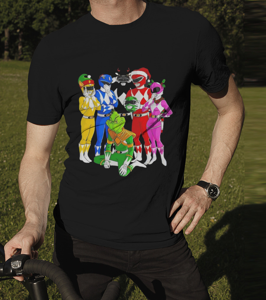 Grinch Rangers Christmas Power T-Shirt