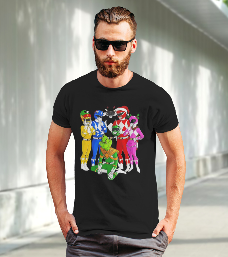 Grinch Rangers Christmas Power T-Shirt