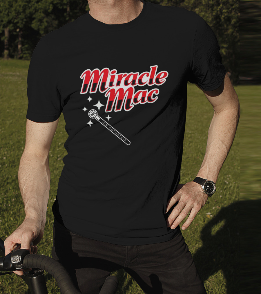 Miracle Mac Jon Rothstein Basketball Microphone Stars T-Shirt
