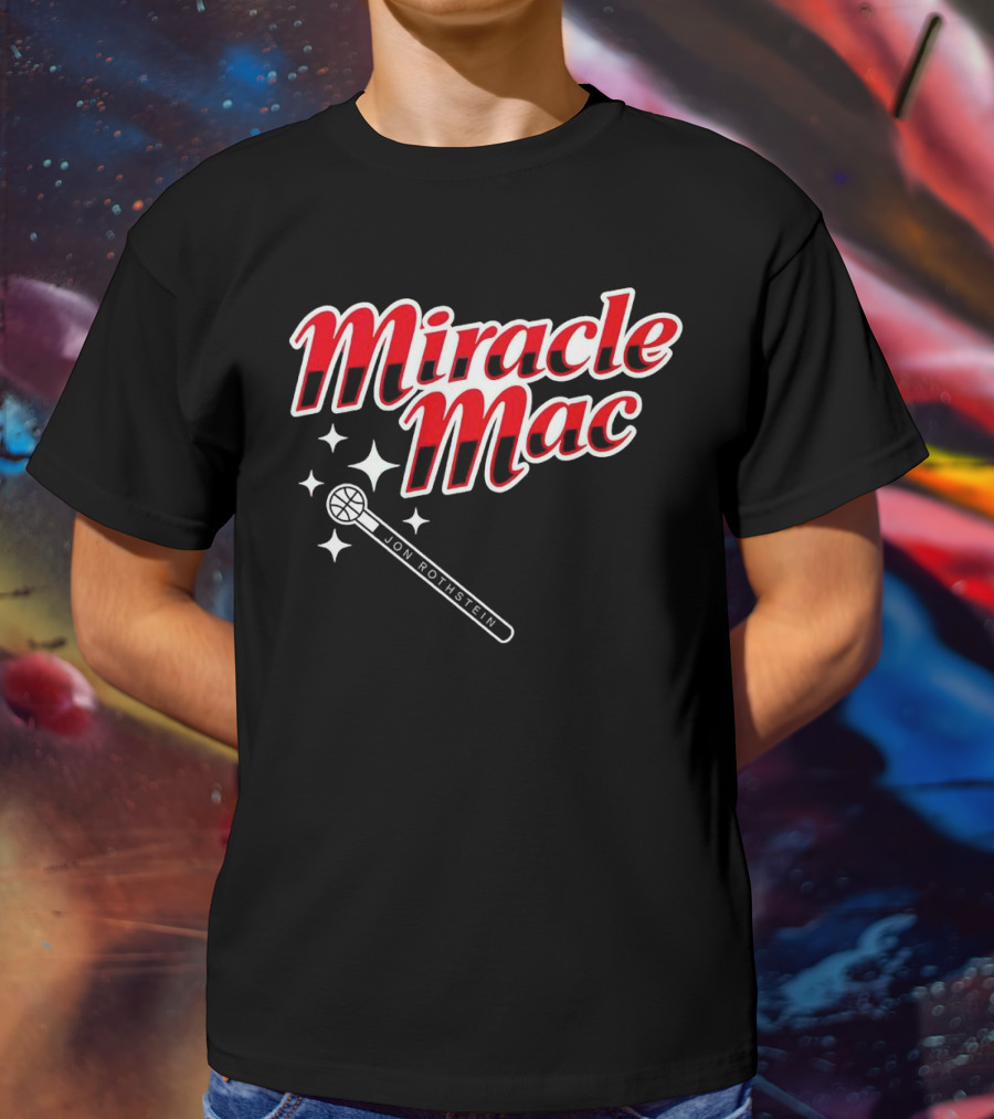 Miracle Mac Jon Rothstein Basketball Microphone Stars T-Shirt