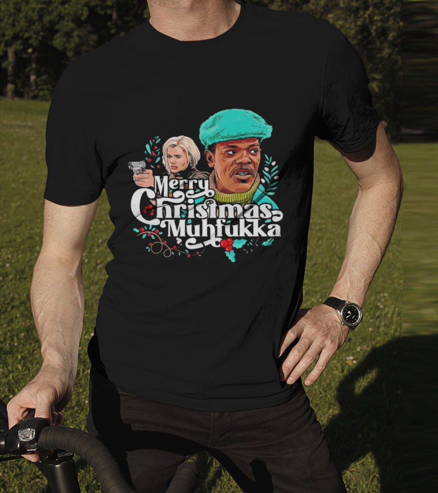 Merry Christmas Muhfukka Movie Character Holiday T-Shirt