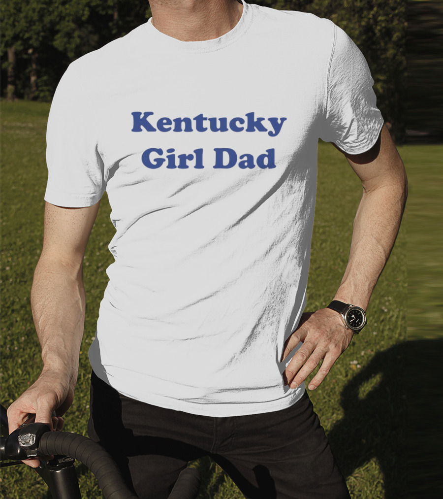 Kentucky Girl Dad Blue Letter Script T-Shirt