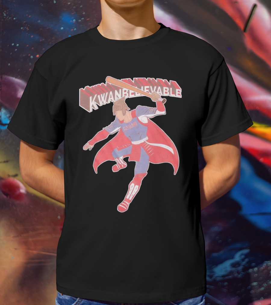 Kwanbelievable Cleveland Guardians Warrior Hero Baseball T-Shirt