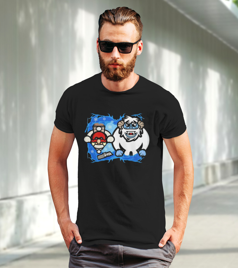 Bumble Wars Cartoon Mario Wampa Battle Ice Hoth T-Shirt