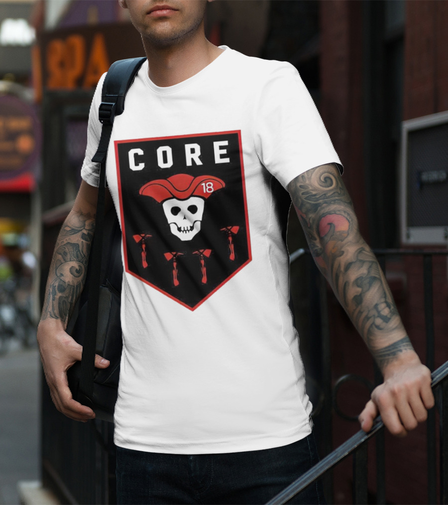 CORE Pirate Skull 18 Emblem T-Shirt