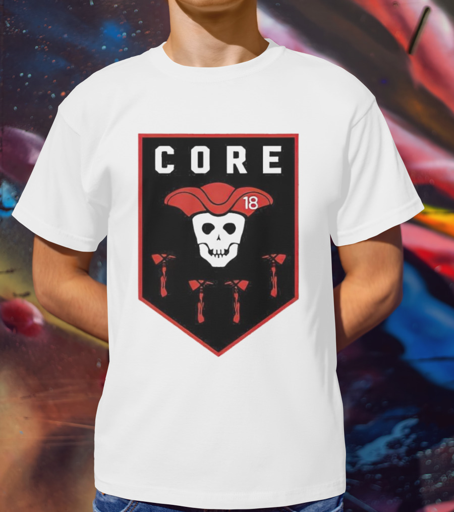 CORE Pirate Skull 18 Emblem T-Shirt
