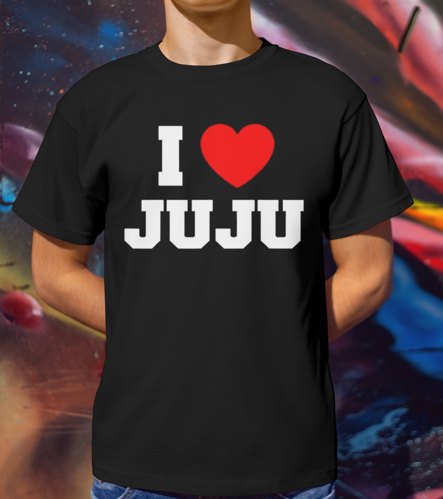I Love Juju Red Heart T-Shirt