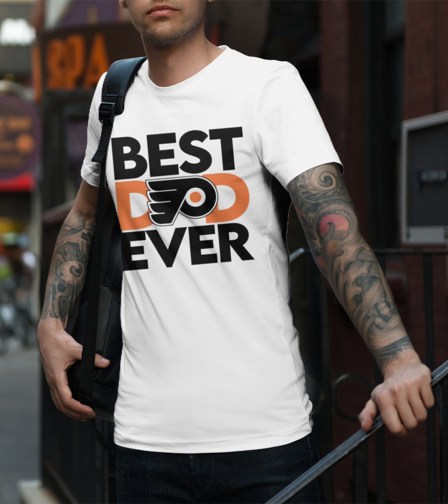 Philadelphia Flyers Logo Best Dad Ever NHL T-Shirt
