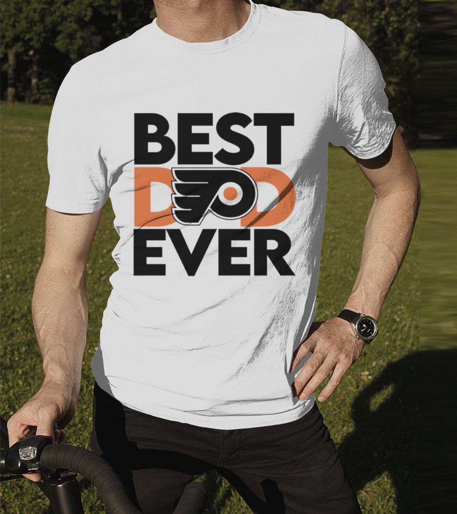 Philadelphia Flyers Logo Best Dad Ever NHL T-Shirt