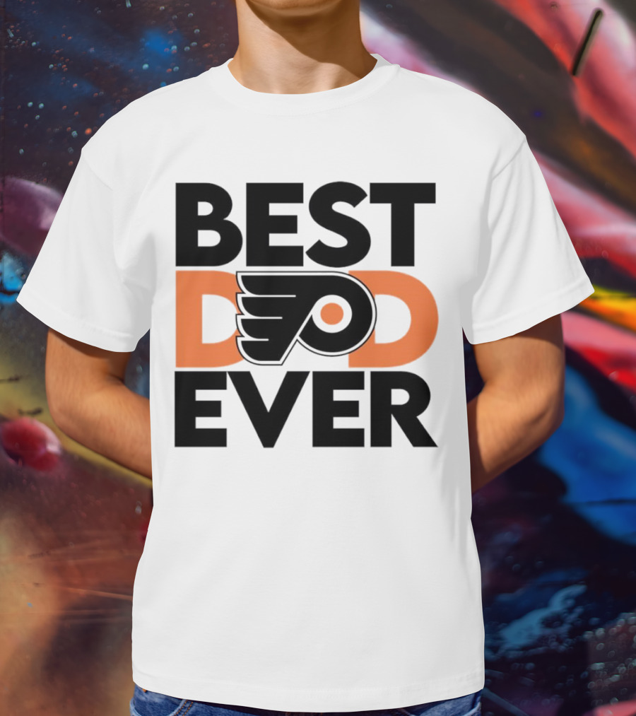 Philadelphia Flyers Logo Best Dad Ever NHL T-Shirt