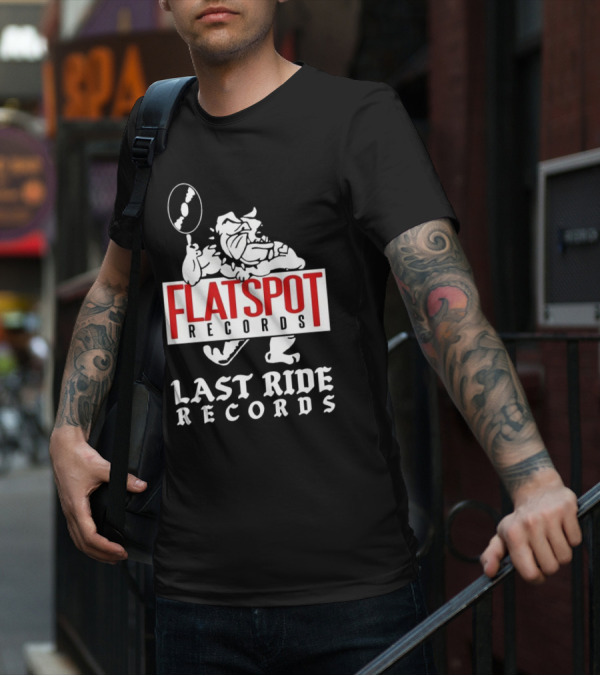 Flatspot Records Bulldog Last Ride Records T-Shirt