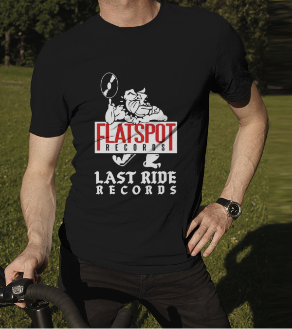 Flatspot Records Bulldog Last Ride Records T-Shirt