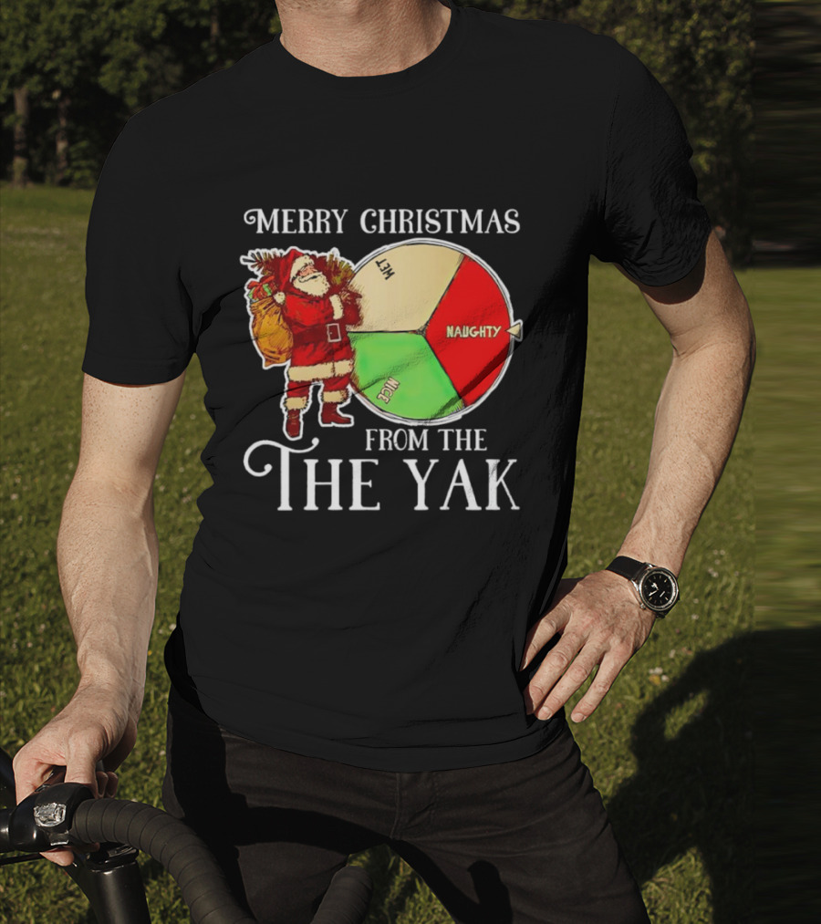 Merry Christmas From The Nice Naughty List Yak Santa T-Shirt