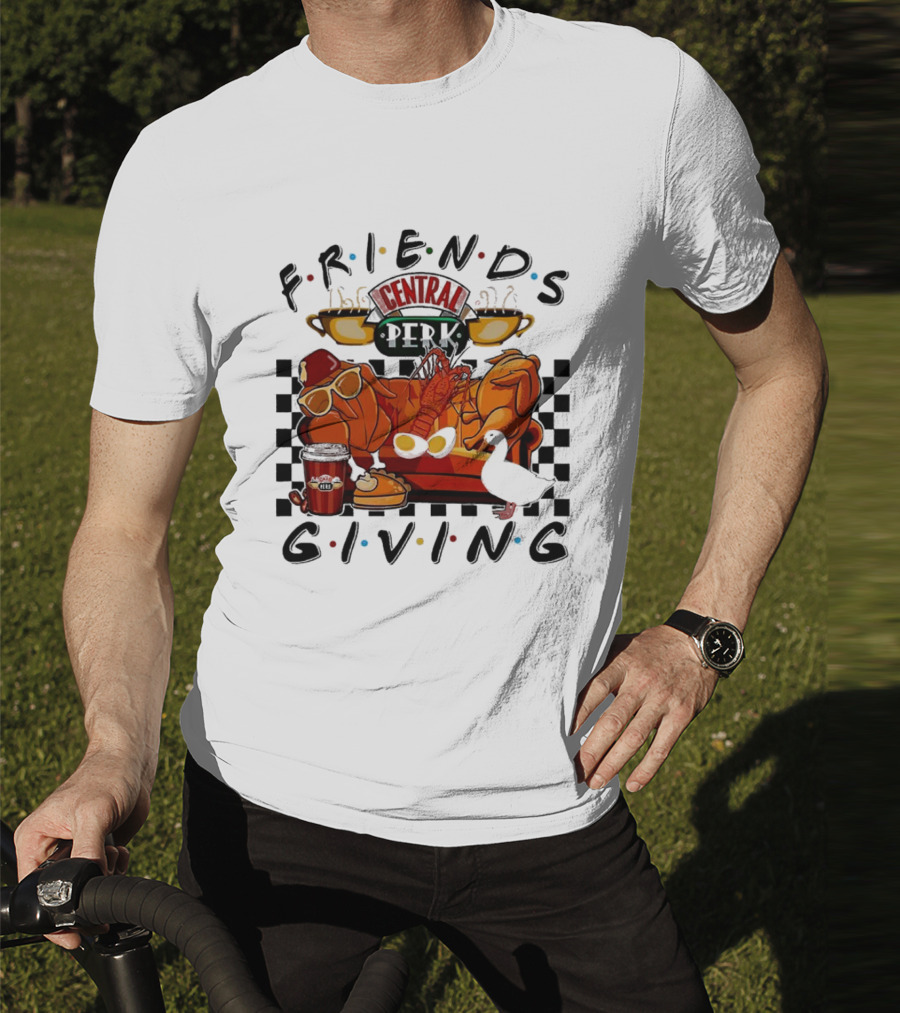 Friends Central Perk Thanksgiving Couch Scene T-Shirt