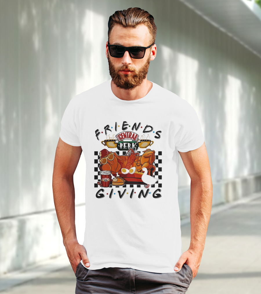 Friends Central Perk Thanksgiving Couch Scene T-Shirt