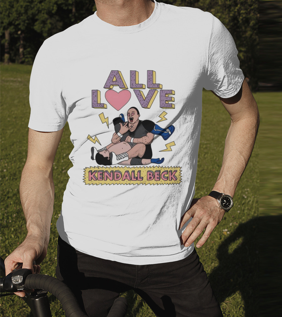 Kendall Beck All Love Wrestling 90s Iconic T-Shirt