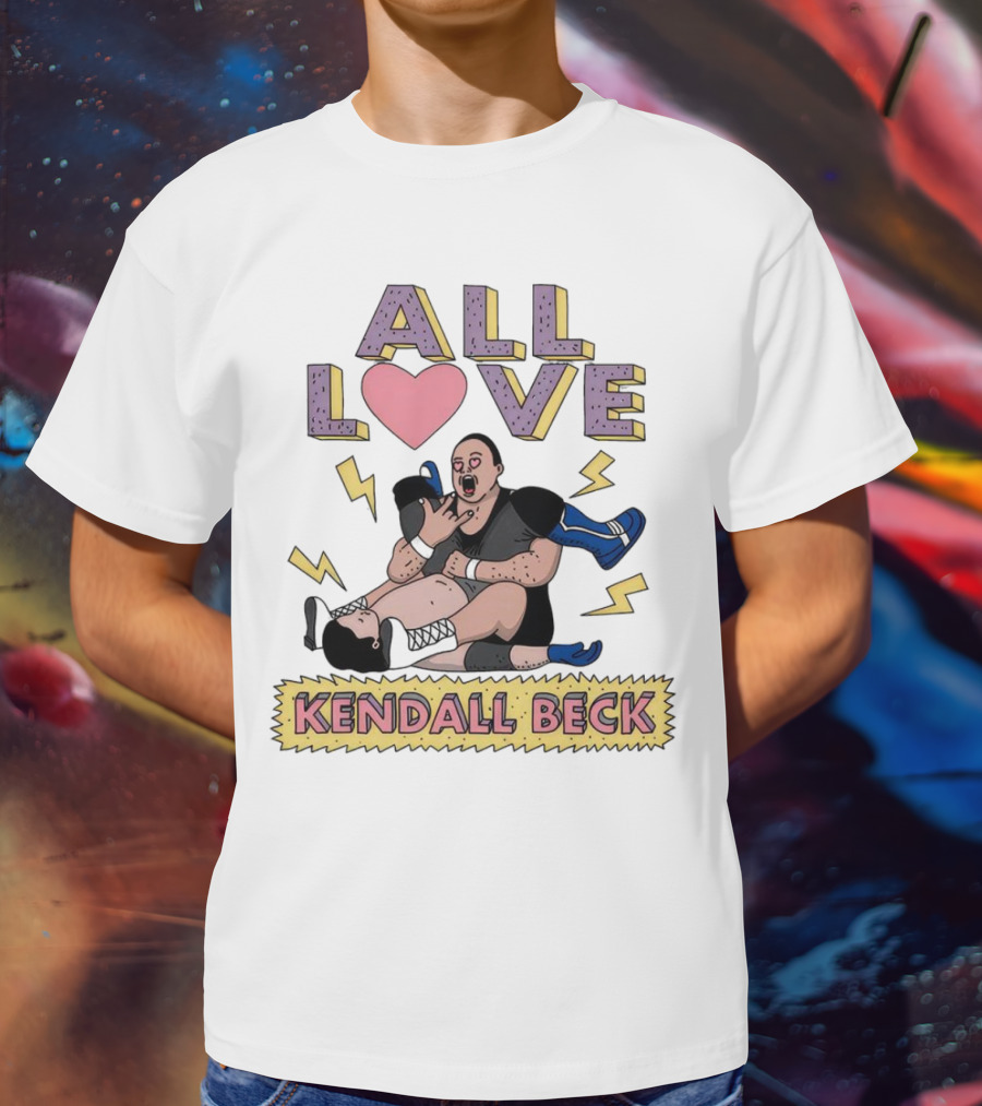 Kendall Beck All Love Wrestling 90s Iconic T-Shirt