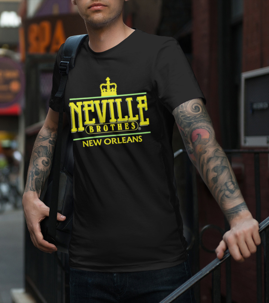 Neville Brothers Crown Logo New Orleans T-Shirt