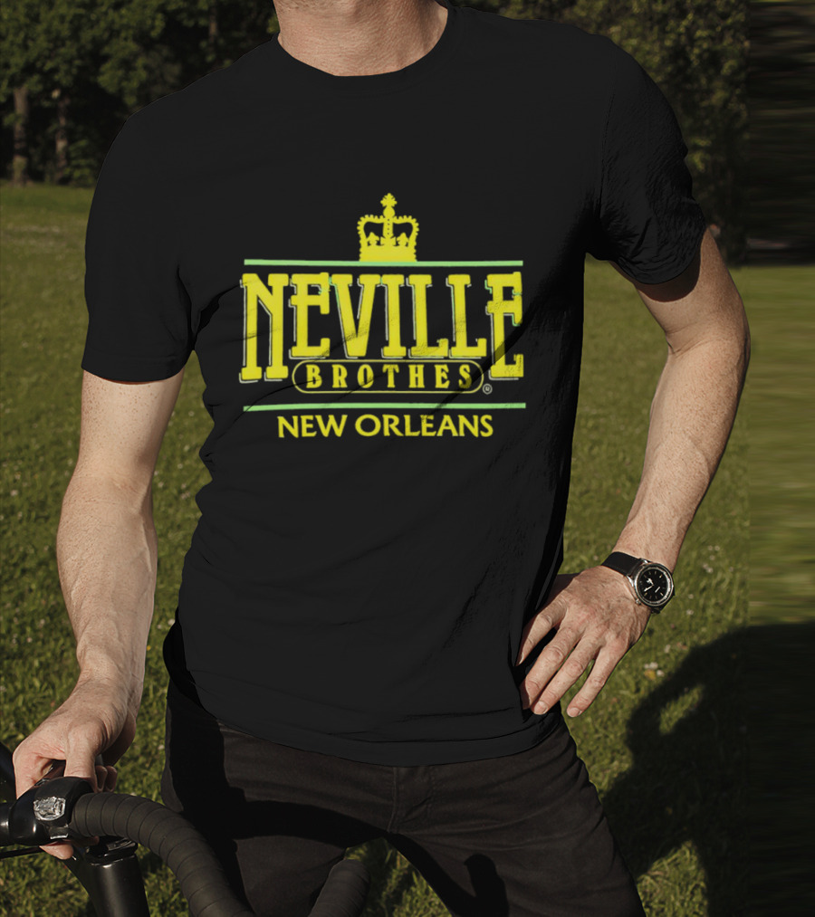 Neville Brothers Crown Logo New Orleans T-Shirt